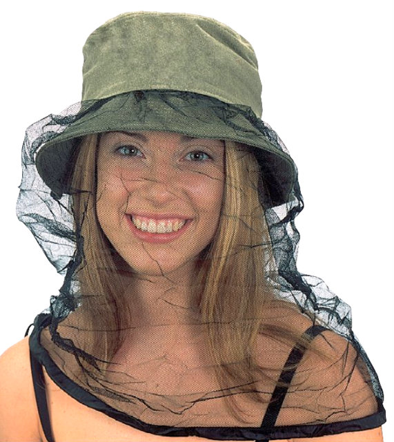 Washed Twill Mosquito Net Hat